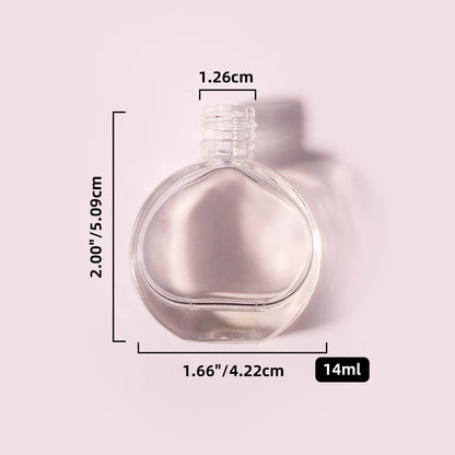 300 Bottles per Box - Glass Nail Polish Bottles Wholesale - 14 ml, Empty Refillable Nail Polish Storage Bottles (Includes Lid)