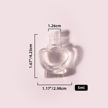 300 Bottles per Box - Glass Nail Polish Bottles Wholesale -5 ml, Empty Refillable Nail Polish Storage Bottles (Includes Lid)
