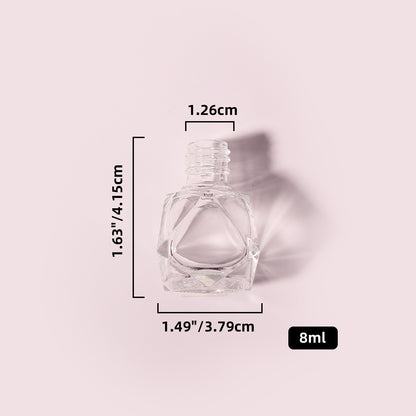 400 Bottles per Box - Glass Car Air Freshener Bottles Wholesale - 8 ml, Empty Refillable Car Scent Storage Bottles (Includes Lid)