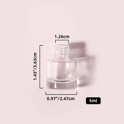 400 Bottles per Box - Glass Car Air Freshener Bottles Wholesale - 5 ml, Empty Refillable Car Scent Storage Bottles (Includes Lid)