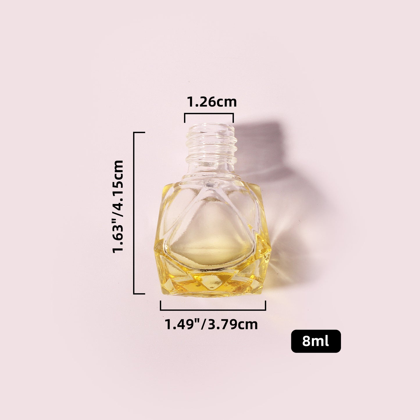 400 Bottles per Box - Glass Car Air Freshener Bottles Wholesale - 8 ml, Empty Refillable Car Scent Storage Bottles (Includes Lid)