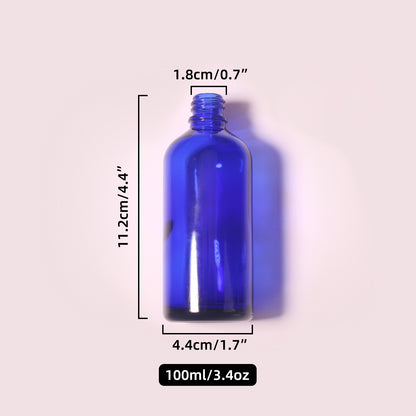 70 Bottles per Box - Glass Essential Oil Sample Bottles Wholesale - 100 ml/3.4 oz, Empty Dropper Bottles for Essential Oils