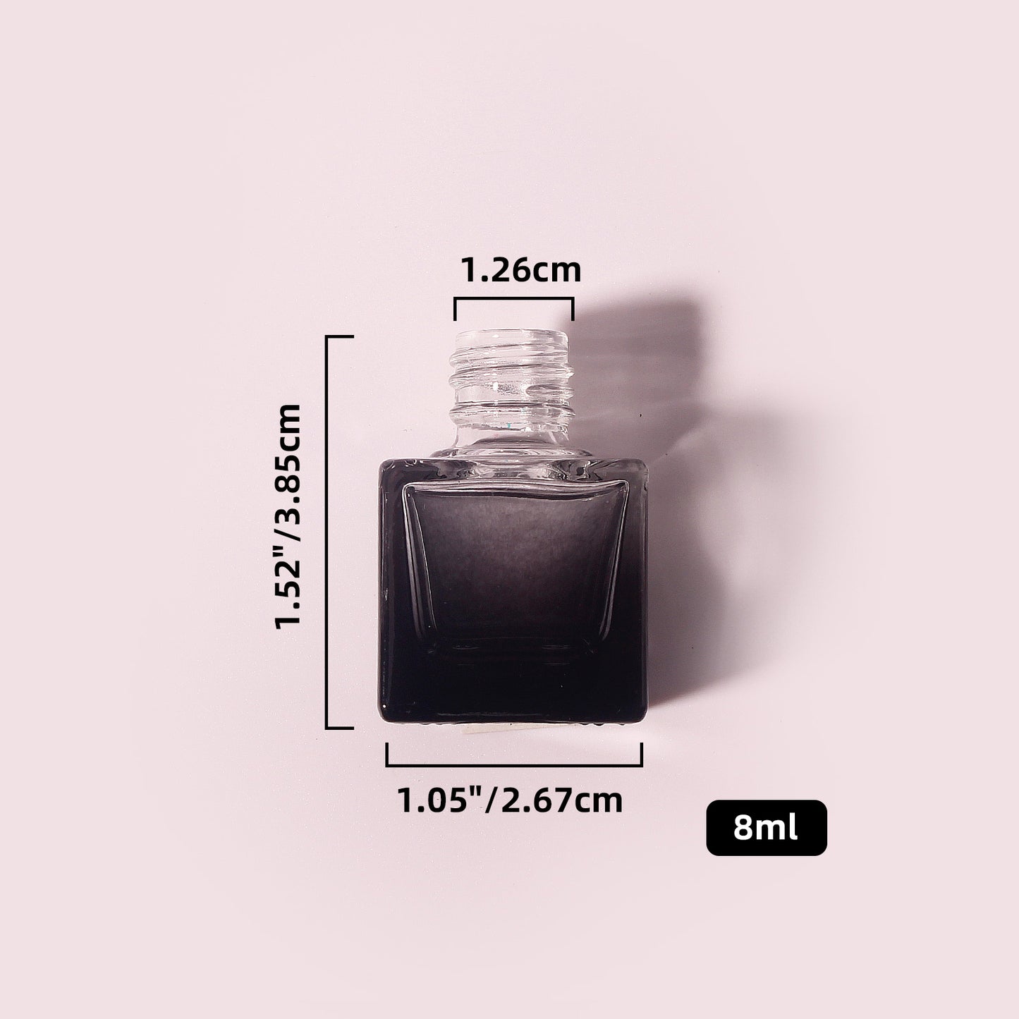 400 Bottles per Box - Glass Car Air Freshener Bottles Wholesale - 8 ml, Empty Refillable Car Scent Storage Bottles (Includes Lid)