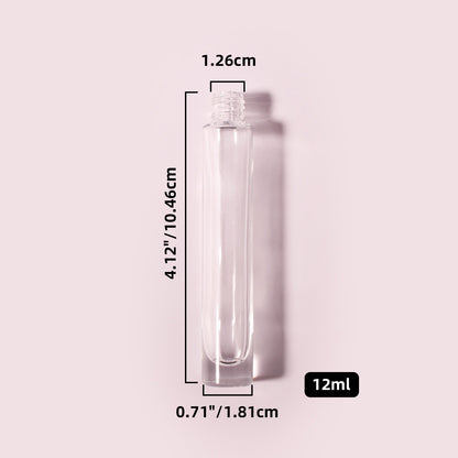 400 Bottles per Box - Glass Car Air Freshener Bottles Wholesale - 12 ml, Empty Refillable Car Scent Storage Bottles (Includes Lid)