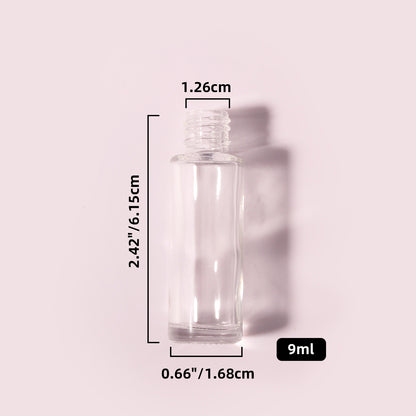 400 Bottles per Box - Glass Car Air Freshener Bottles Wholesale - 9 ml, Empty Refillable Car Scent Storage Bottles (Includes Lid)