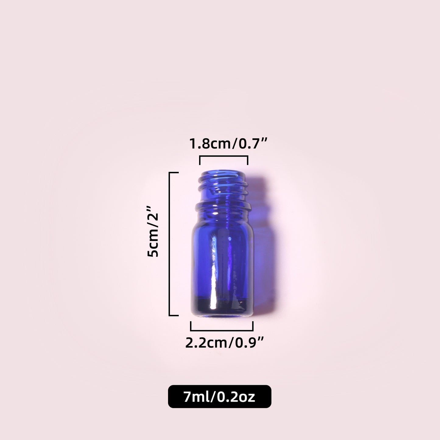 70 Bottles per Box - Glass Essential Oil Sample Bottles Wholesale - 7 ml / 0.2 oz, Empty Dropper Bottles for Essential Oils