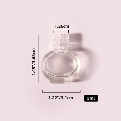 400 Bottles per Box - Glass Car Air Freshener Bottles Wholesale - 5 ml, Empty Refillable Car Scent Storage Bottles (Includes Lid)