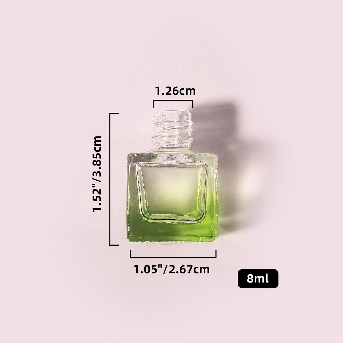 400 Bottles per Box - Glass Car Air Freshener Bottles Wholesale - 8 ml, Empty Refillable Car Scent Storage Bottles (Includes Lid)
