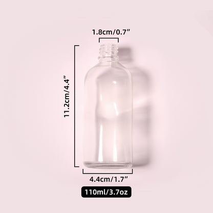 70 Bottles per Box - Glass Essential Oil Sample Bottles Wholesale - 110 ml / 3.7 oz, Empty Dropper Bottles for Essential Oils