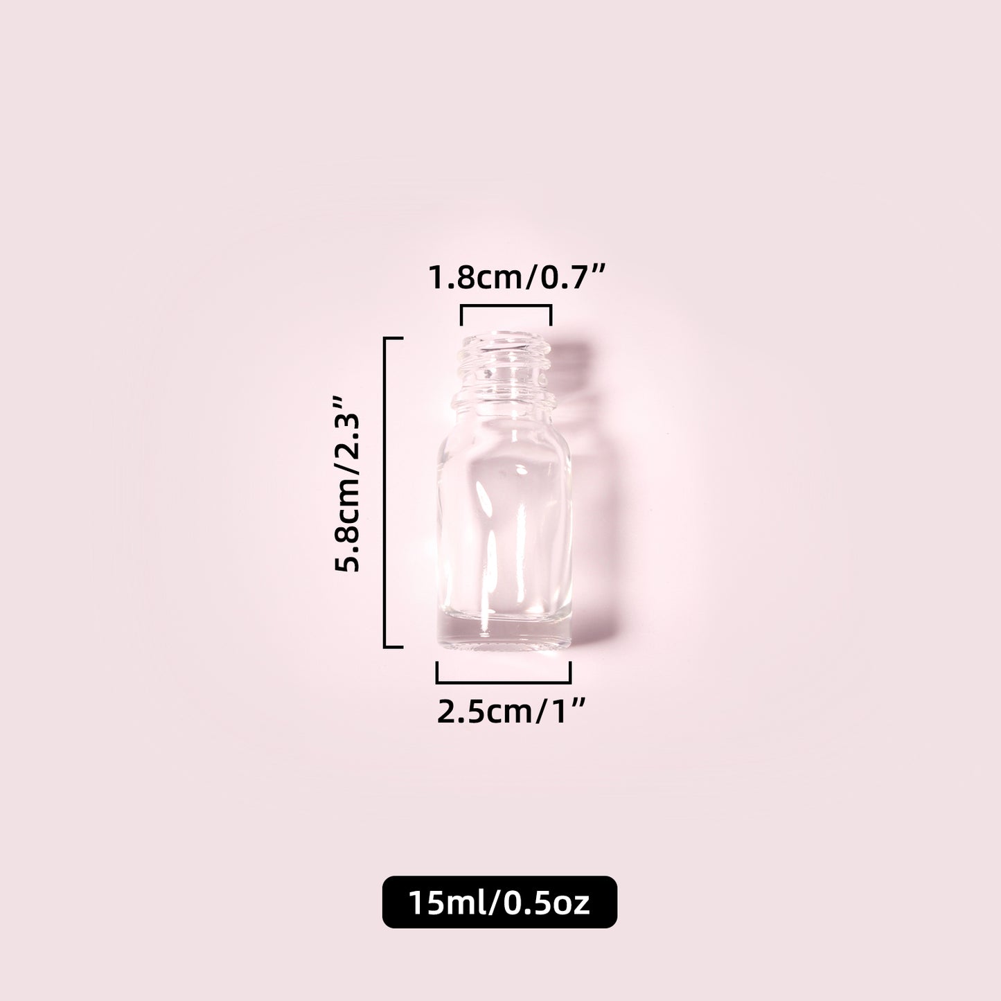 70 Bottles per Box - Glass Essential Oil Sample Bottles Wholesale - 15 ml / 0.5 oz, Empty Dropper Bottles for Essential Oils