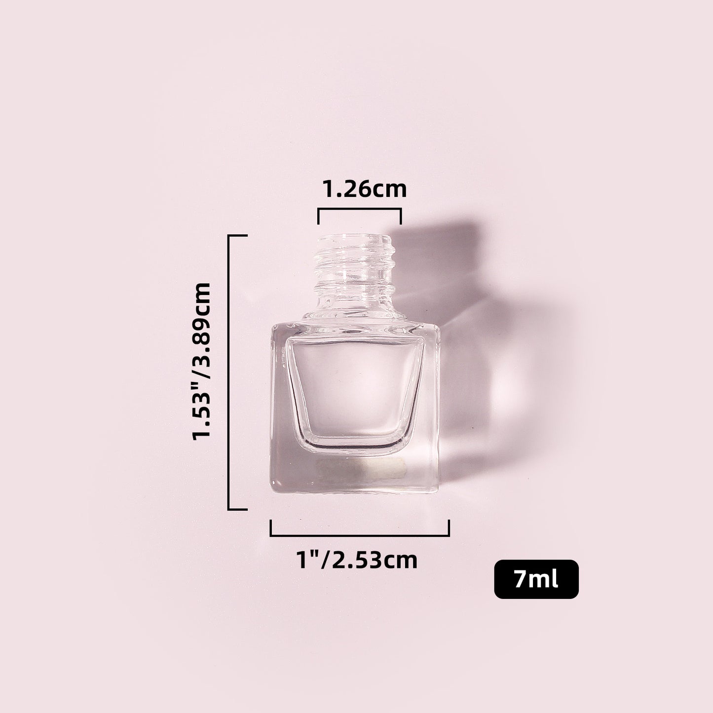 400 Bottles per Box - Glass Car Air Freshener Bottles Wholesale - 7 ml, Empty Refillable Car Scent Storage Bottles (Includes Lid)