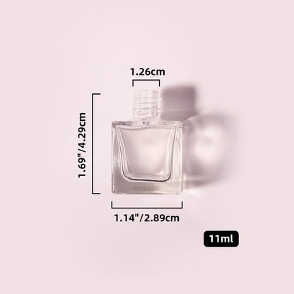 400 Bottles per Box - Glass Car Air Freshener Bottles Wholesale - 11 ml, Empty Refillable Car Scent Storage Bottles (Includes Lid)