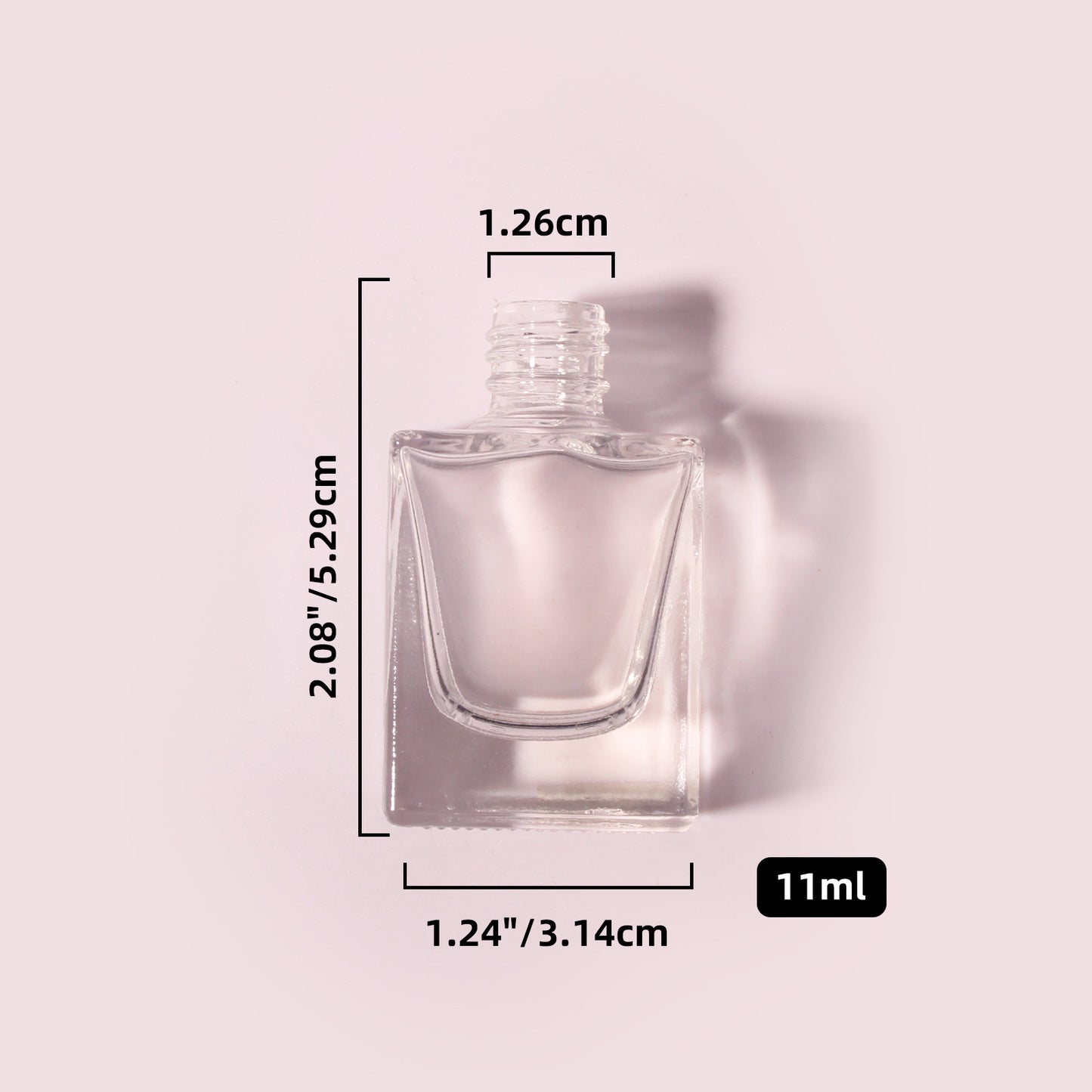 400 Bottles per Box - Glass Car Air Freshener Bottles Wholesale - 11 ml, Empty Refillable Car Scent Storage Bottles (Includes Lid)