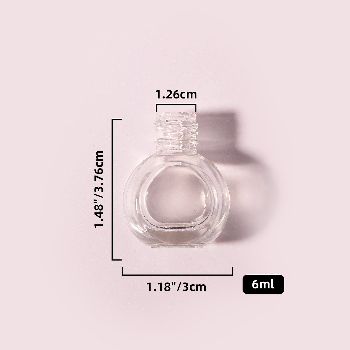 400 Bottles per Box - Glass Car Air Freshener Bottles Wholesale - 6 ml, Empty Refillable Car Scent Storage Bottles (Includes Lid)