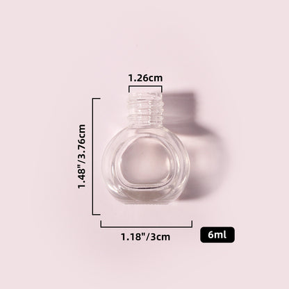 400 Bottles per Box - Glass Car Air Freshener Bottles Wholesale - 6 ml, Empty Refillable Car Scent Storage Bottles (Includes Lid)
